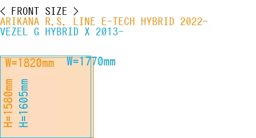 #ARIKANA R.S. LINE E-TECH HYBRID 2022- + VEZEL G HYBRID X 2013-